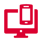 Icon of a pc and a phone.