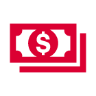 Icon of cash.